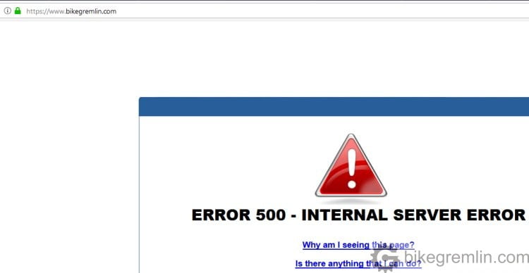 “500 internal server error”. A message that must “delight” any website visitor, or administrator.