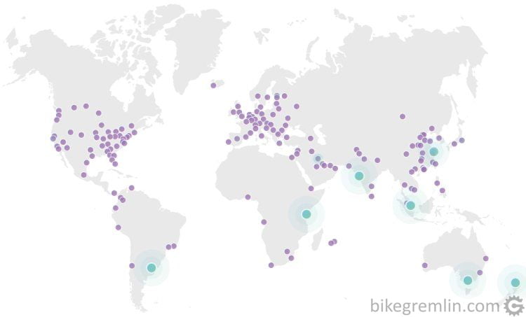 Cloudflare server location map