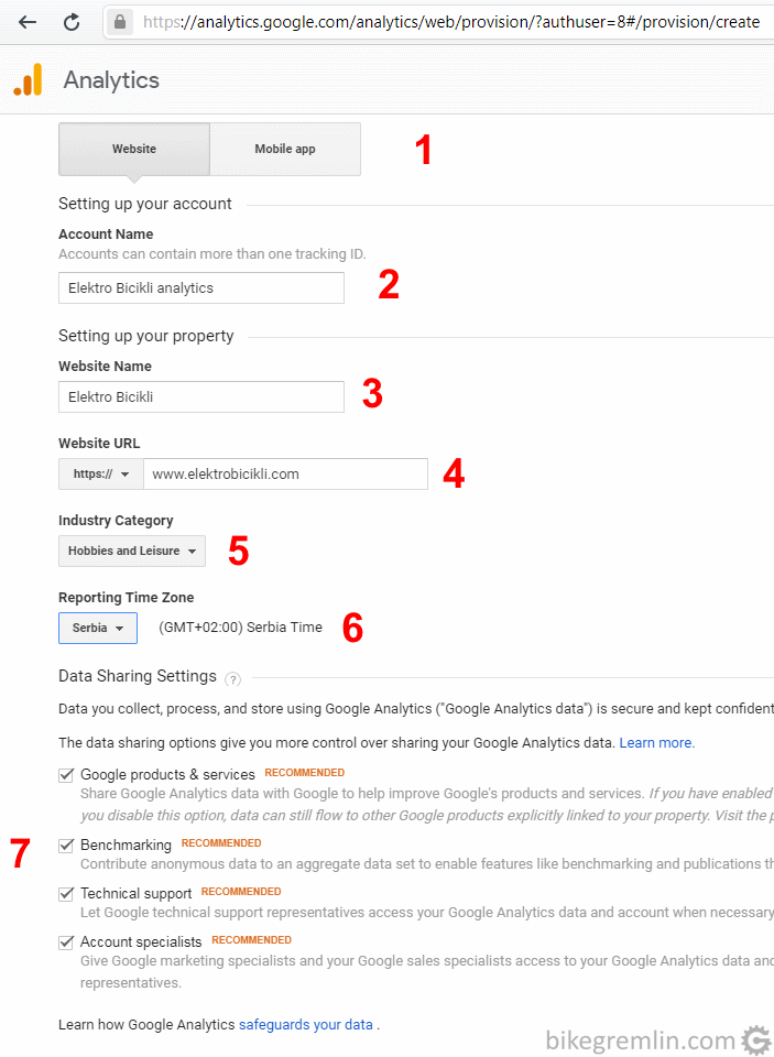 Fill in the relevant fields (and choosing dropdown menu options) to create an account Picture 2