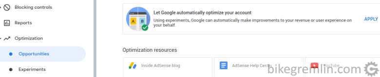 Google automatic add experiments and placement optimization