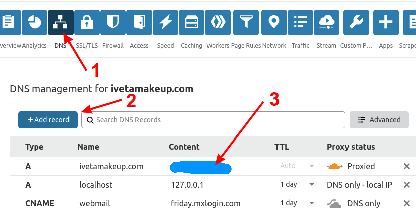 Cloudflare DNS options