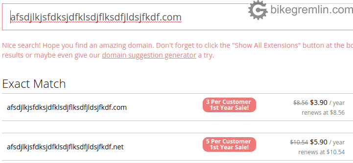 Porkbun domain registration and renewal prices - clearly shown
