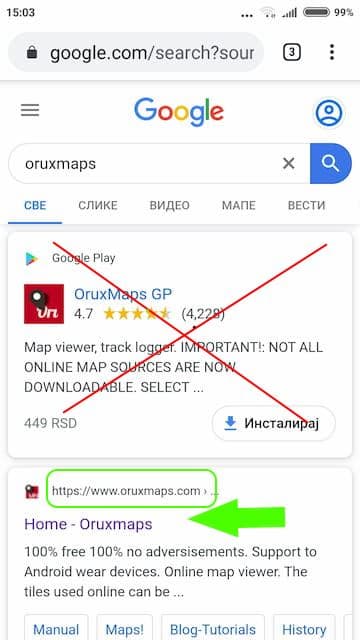 Oruxmaps cheap android wear