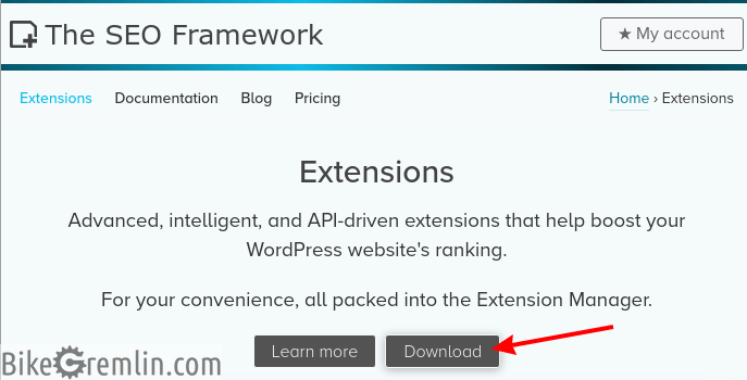The SEO Framework (TSF) Extension Manager download