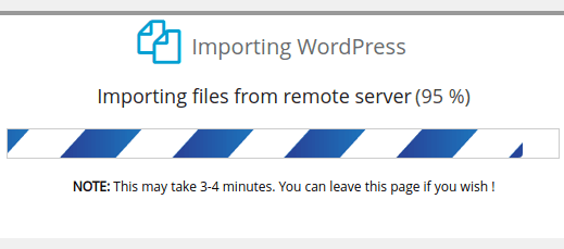 Softaculous cloning stuck at 95%... just like many web-development/programming projects...