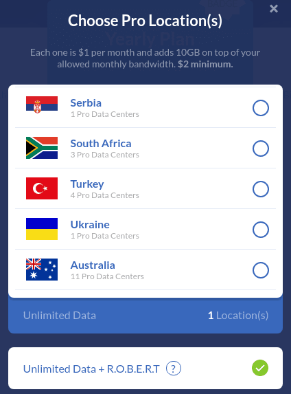 3rd World country? We've got you covered! :) Windscribe VPN server location choices