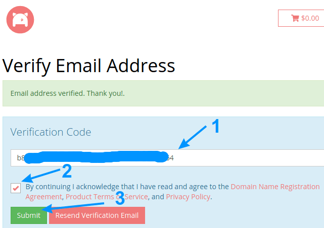 First things first - email account verification