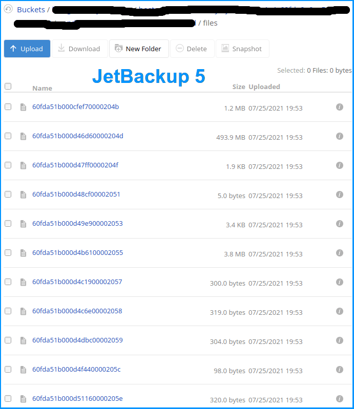 New, JetBackup 5 backup structure - with a mess that only JetBackup can figure out