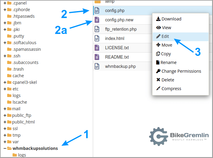 cPanel text file editing option