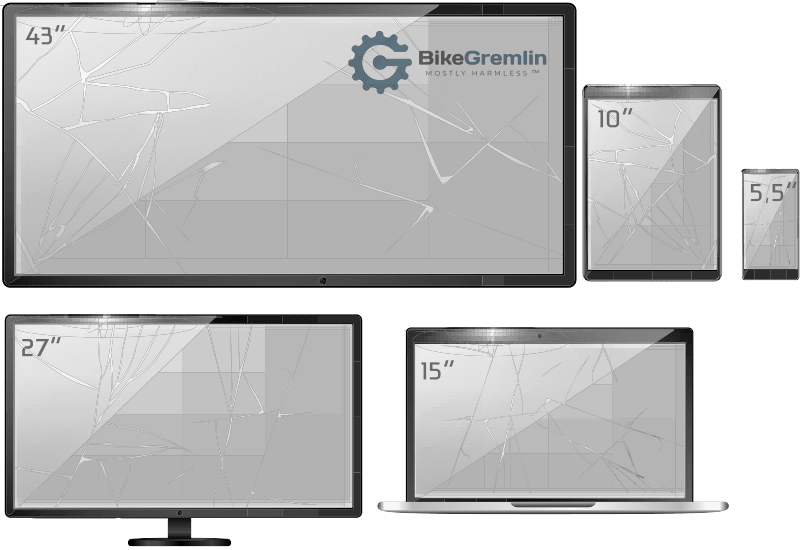 Different monitor screen sizes