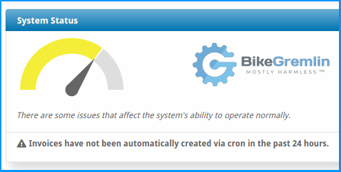 Blesta cron-related warning