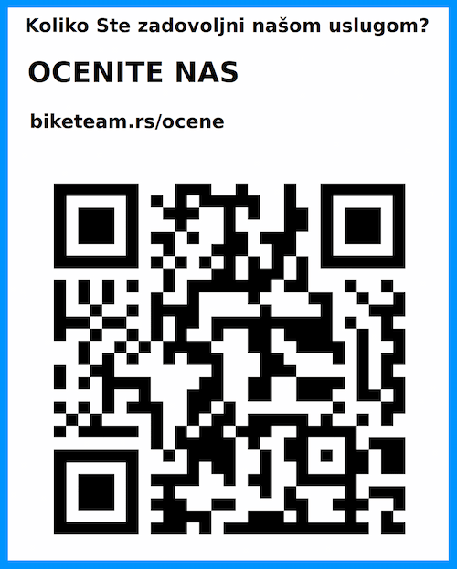 Bike Team review page QR code