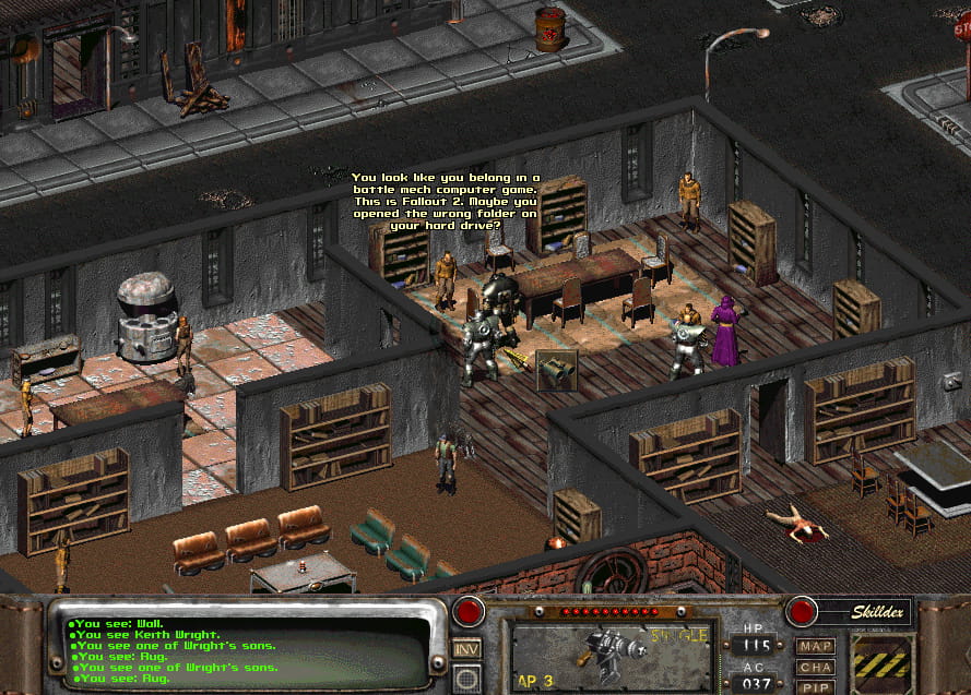 Fallout 2 gameplay and wacky humour