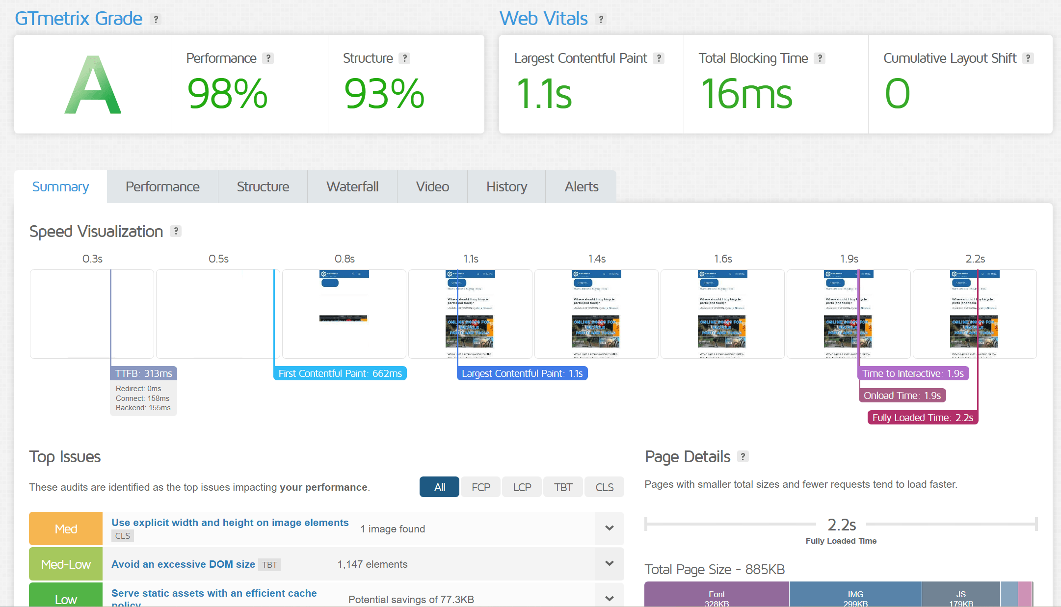 Website performance with an adblocker used