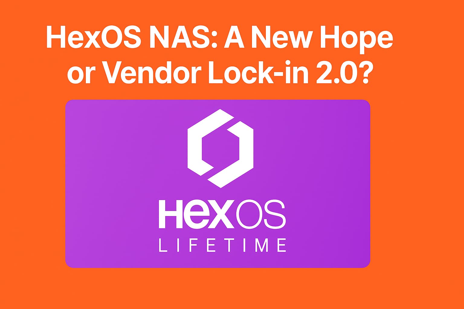 HexOS NAS operating system (or NAS software) overview