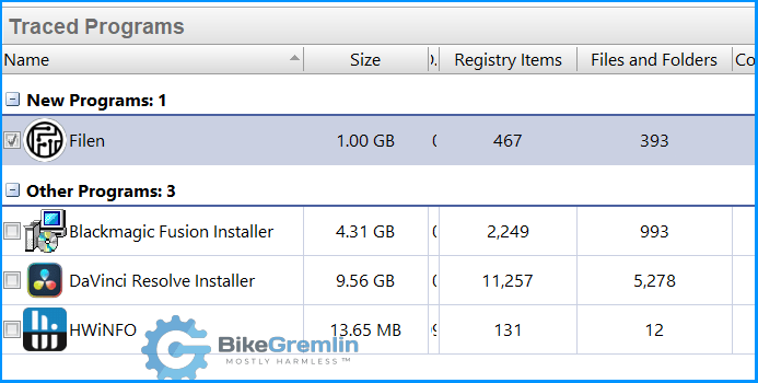 Filen.io Windows desktop application installation size