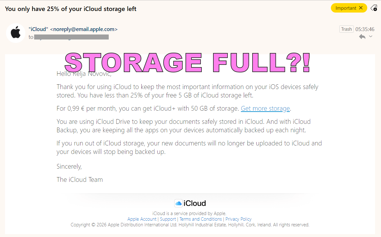 How I cut my iCloud backup from 4 GB to 700 MB